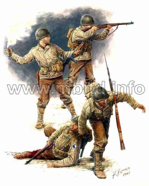 Американская пехота 1944 года, 1:35, (MB3521)