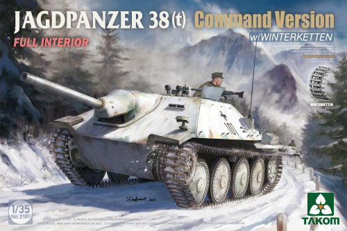 САУ Jagdpanzer 38(t) Command Version w/winterketten, 1:35, [2181]
