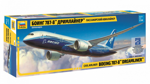 Пасс. авиалайнер "Боинг 787-8" Дримлайнер, 1:144