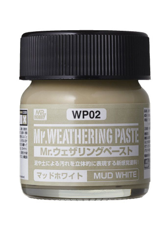 Краска 40мл MR.WEATHERING COLOR WP02 MUD WHITE