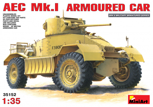 Бронеавтомобиль AEC Mk.I, 1:35, [35152]