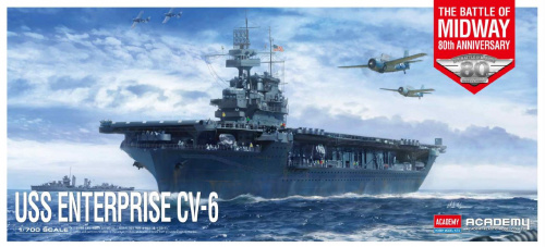 Авианосец USS Enterprise CV-6 The Battle of Midway 80th Anniversary (1:700)