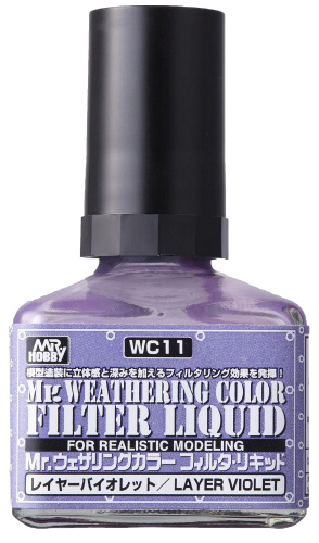 Краска 40мл MR.WEATHERING COLOR WC11 LIQUID LAYER VIOLET