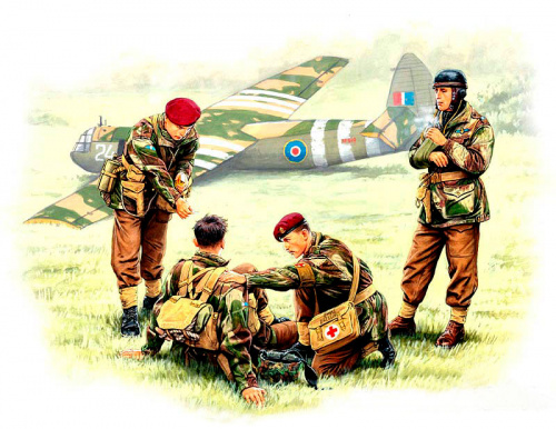 Фигуры Английские парашютисты 1944г.Набор 2, 1:35, (MB3534)