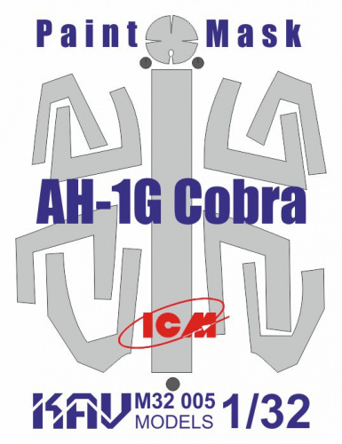 Окрасочная маска на AH-1G Cobra (ICM), 1:32