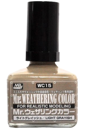 Краска 40мл MR.WEATHERING COLOR WC15 LIGHT GRAYISH