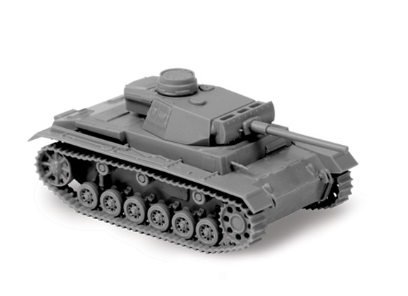 Немецкий огнеметный танк Pz.Kfw III, 1:100