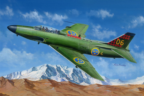 Самолет SAAB J-32B/E Lansen, 1:48, [81752]