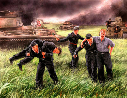 Немецкая танковая команда, Курск, 1943г., 1:35, (MB3536)
