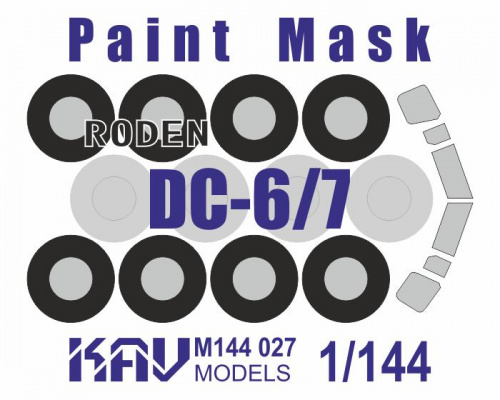 Окрасочная маска на DC-6/7 (Roden), 1:144