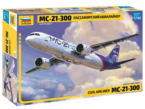 Авиалайнер "МС-21-300", 1:144