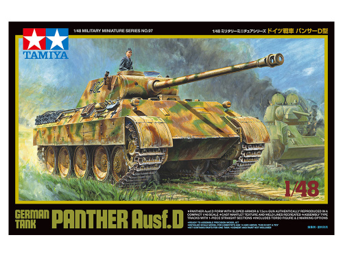 Немецкий танк Panther Ausf. D с фигурой командира, 1/48