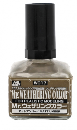 Краска 40мл MR.WEATHERING COLOR WC17 MATT UMBER