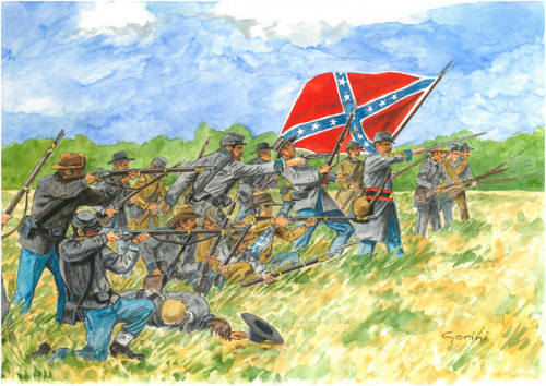 Фигуры CONFEDERATE INFANTRY (1:72)