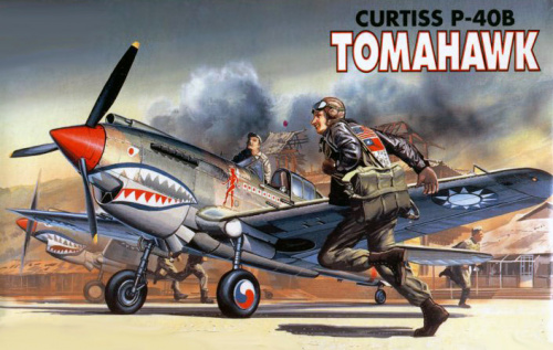Самолет P-40B Curtiss, 1/72