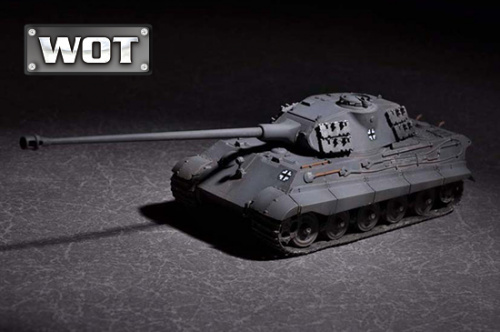 Немецкий тяжелый танк King Tiger (Porsche turret) с 105-мм орудием kwk L/68, 1:72, [07161]