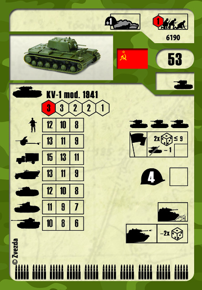 Советский тяжёлый танк КВ-1 обр. 1941г. с пушкой Ф-32,1:100