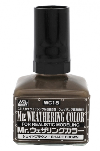 Краска 40мл MR.WEATHERING COLOR WC18 SHADE BROWN