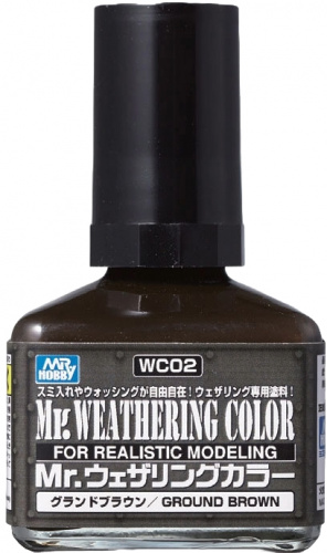 Смывка Mr.Weathering Color GROUND BROWN (40ml)