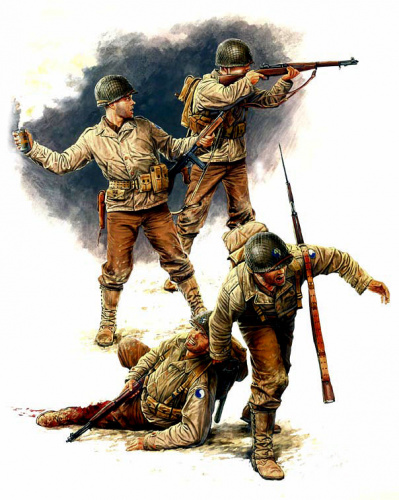 Американская пехота 1944 года, 1:35, (MB3521)