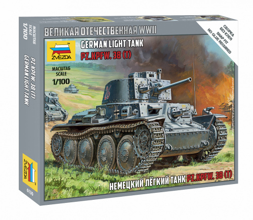 Немецкий лёгкий танк Т-38, 1:100