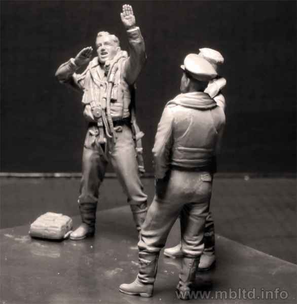 Фигуры Пилоты RAF, 2МВ, 1:32, (MB3206)