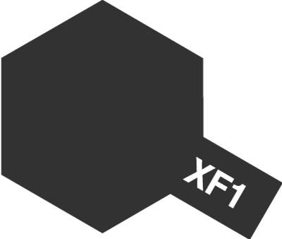 Краска акрил. XF-1 Flat Black (10 мл)