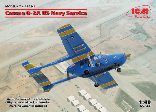 Cessna O-2A авиации флота США, 1:48, (48291)