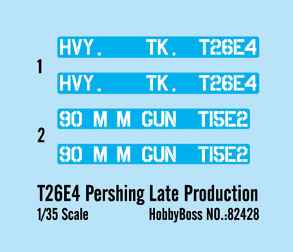 Американский танк T26E4 Pershing (поздний), 1:35, [82428]