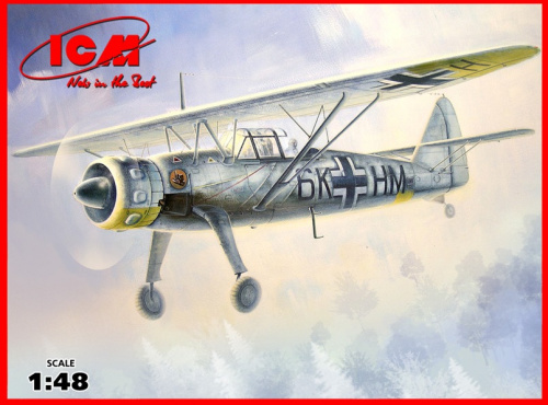 Henschel Hs 126B-1, Германский самолет разведчик, 1:48, (48212)