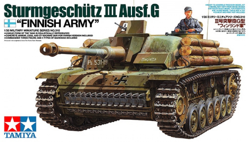 Sturmgeschutz III Ausf.G - "Finnish Army" с фигурой командира, 1:35, [35310]