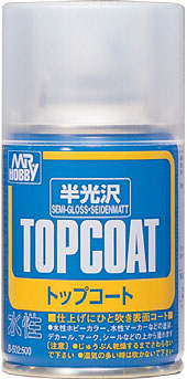 Лак полуглянцевый Topcoat semi-gloss spray (88мл)