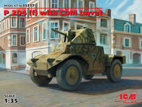 Panzerspähwagen P 204 (f) с башней, Германский бронеавтомобиль ІІ МВ, 1:35, (35377)