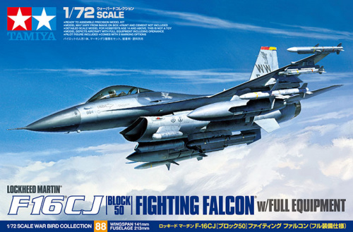 Самолет F-16 CJ Fighting Falcon w/Full Equipment 1/72