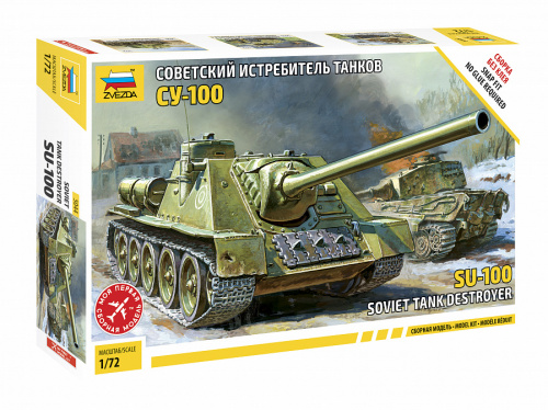 Советская САУ "СУ-100" (без клея), 1:72