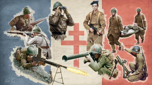 Франзуская пехота WWII, 1:72, [6189]