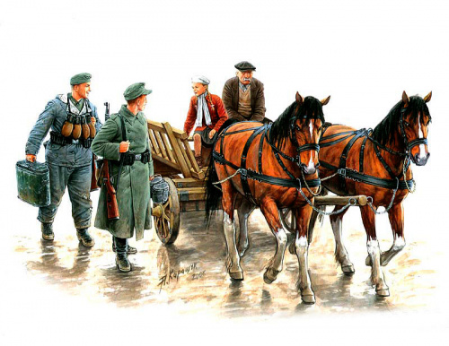 Фигуры "Где-то в Европе" 1944-1945г., 1:35, (MB3538)