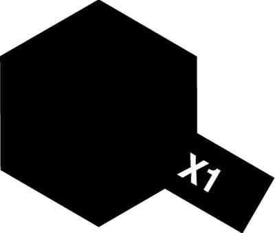 Краска акрил. X-1 Black (10мл)