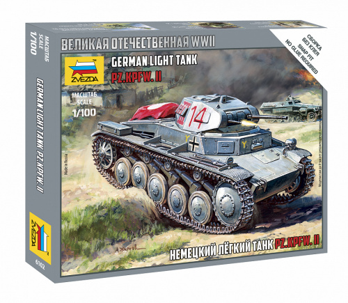 Немецкий танк Т-II, 1:100
