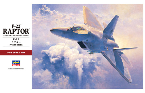 Истребитель ВВС США F-22 Raptor, 1:48, [07245]