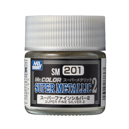 Краска 10мл. Super Fine Silver 2, [SM201]