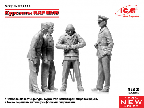 Фигуры, Курсанты RAF II МВ, 1:32, [32113]