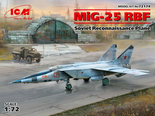 МиГ-25РБФ, Советский самолет-разведчик, 1:72, (72174)