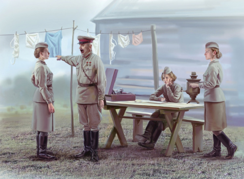 Советские женщины-военнослужащие, 1941-1942 г. ("А зори здесь тихие"), 1:35, (35621)
