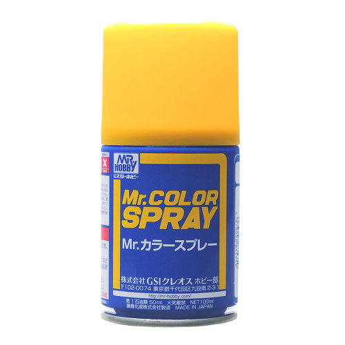 S4 Краска-спрей Mr.Color Yellow / Жёлтый, 100мл