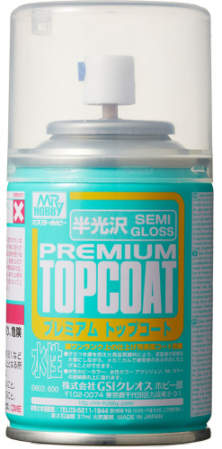 Краска Premium Topcoat semi-gloss spray (88мл)
