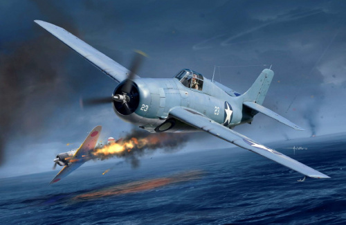 Самолёт USN F4F-4 "Battle of Midway", 1:48, (12355)