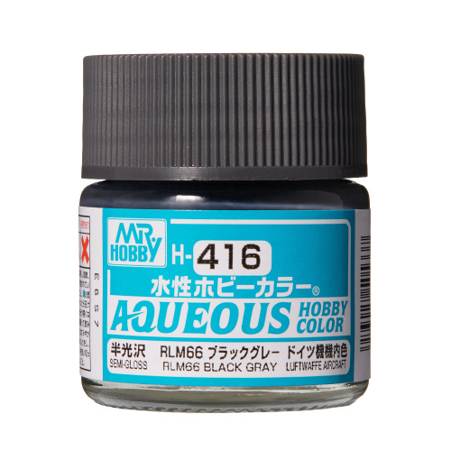 Кр.акр. на воде BLACK GRAY RLM66 п/м. (10мл)