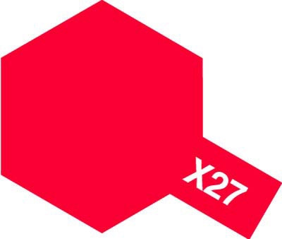 Краска эмал. X-27 Clear red (10 мл)