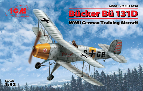 Bücker Bü 131D, Германский учебный самолет ІІ МВ, 1:32, (32030)